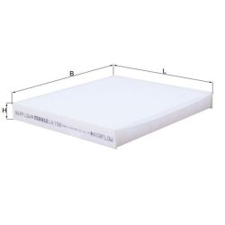 Filtras, salono oras KNECHT LA 158