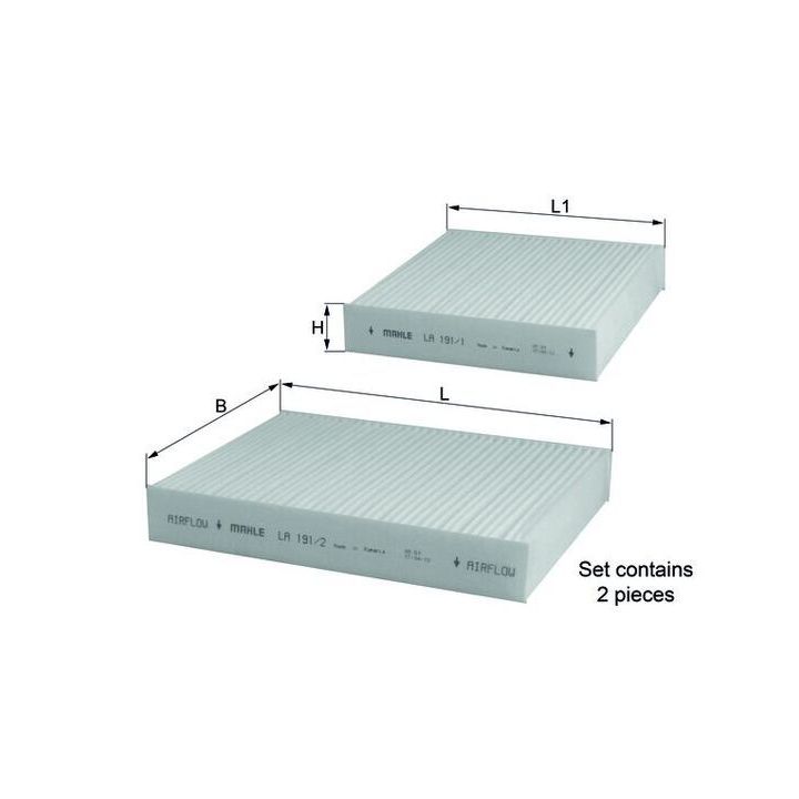 Filtras, salono oras KNECHT LA 191/S