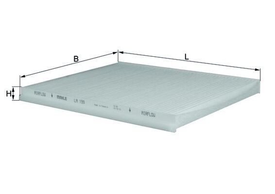 Filtras, salono oras KNECHT LA 199