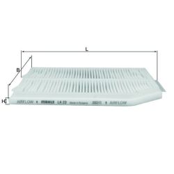 Filtras, salono oras KNECHT LA 23