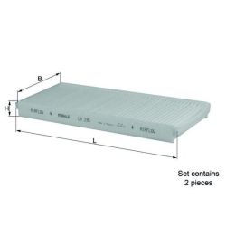 Filtras, salono oras KNECHT LA 235/S