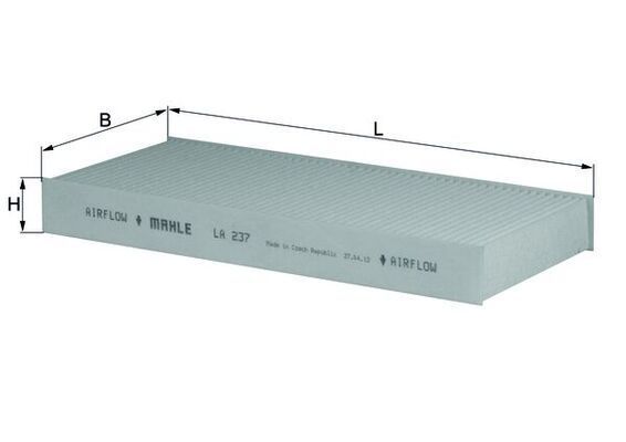 Filtras, salono oras KNECHT LA 237