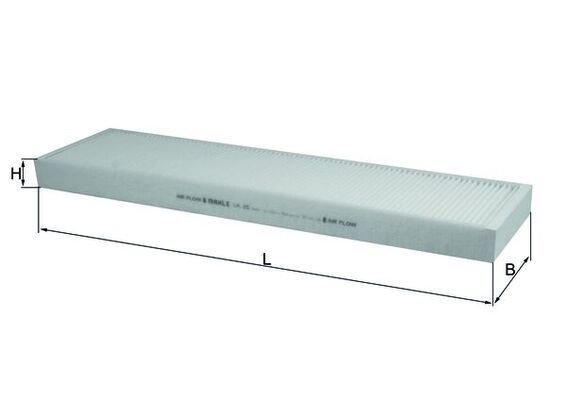 Filtras, salono oras KNECHT LA 25