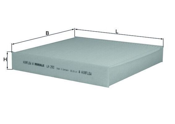 Filtras, salono oras KNECHT LA 293