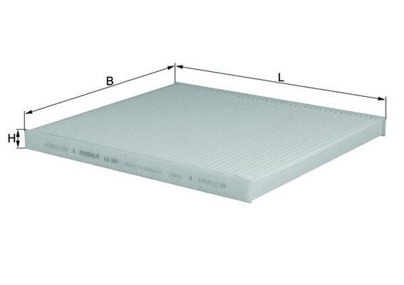 Filtras, salono oras KNECHT LA 301