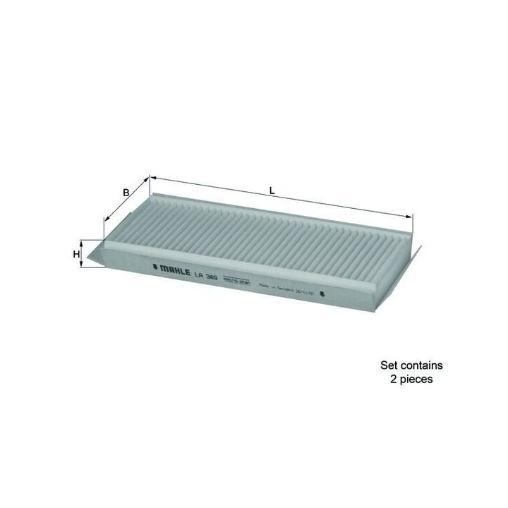 Filtras, salono oras KNECHT LA 349/S