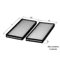 Filtras, salono oras KNECHT LA 365/S