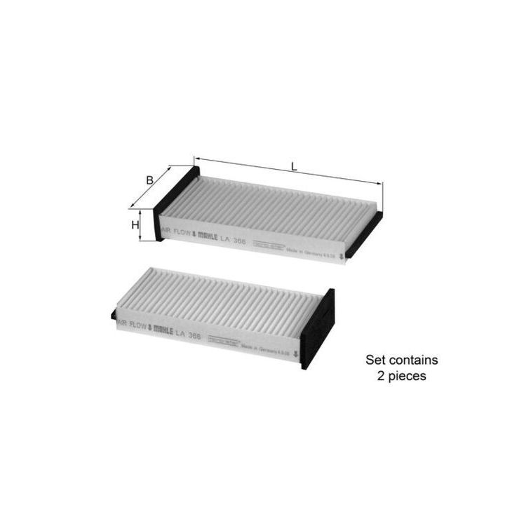 Filtras, salono oras KNECHT LA 366/S