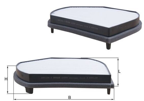 Filtras, salono oras KNECHT LA 37/1