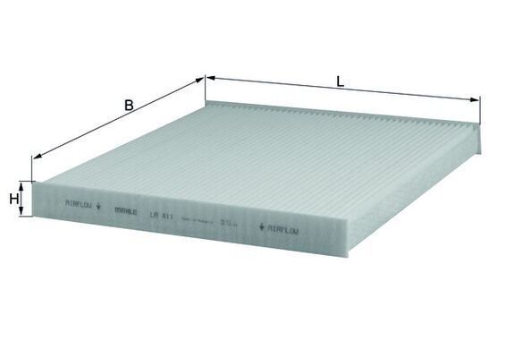 Filtras, salono oras KNECHT LA 411