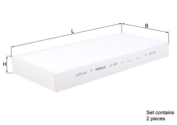 Filtras, salono oras KNECHT LA 426/S