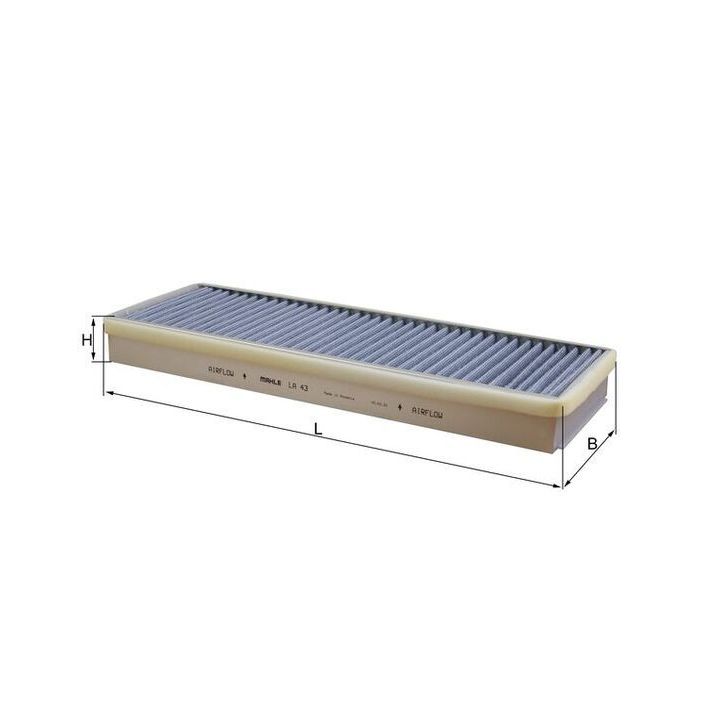 Filtras, salono oras KNECHT LA 43