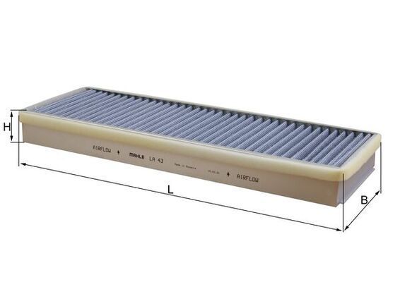 Filtras, salono oras KNECHT LA 43