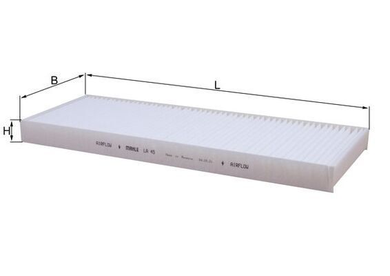 Filtras, salono oras KNECHT LA 45