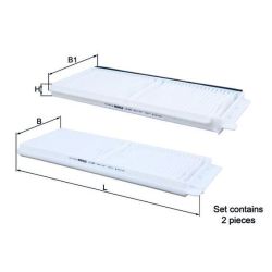 Filtras, salono oras KNECHT LA 483/S