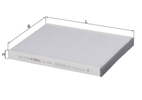 Filtras, salono oras KNECHT LA 484