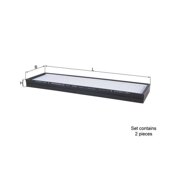 Filtras, salono oras KNECHT LA 495/S