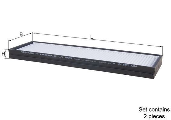 Filtras, salono oras KNECHT LA 495/S