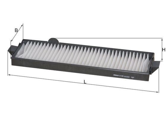 Filtras, salono oras KNECHT LA 506