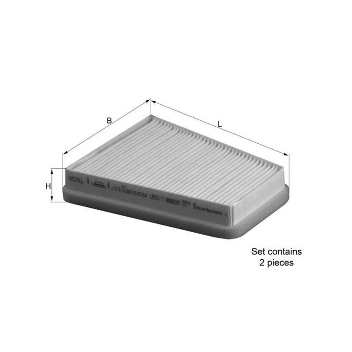 Filtras, salono oras KNECHT LA 53/S