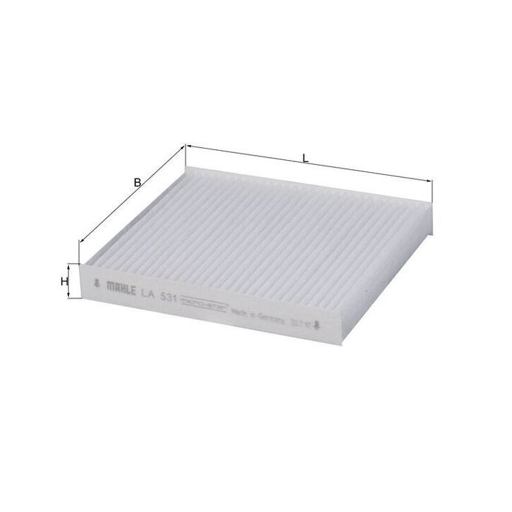 Filtras, salono oras KNECHT LA 531