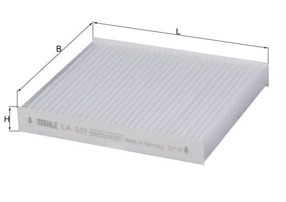 Filtras, salono oras KNECHT LA 531