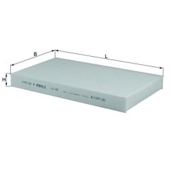 Filtras, salono oras KNECHT LA 56