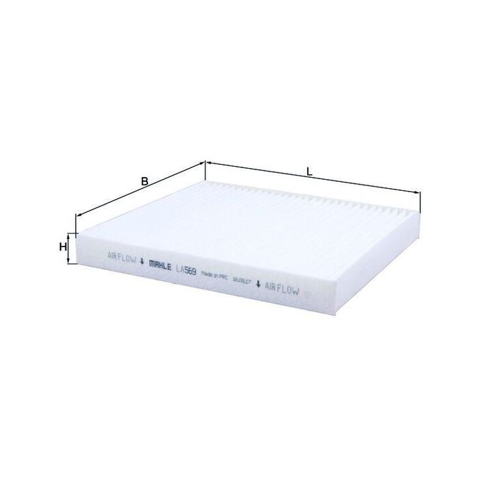 Filtras, salono oras KNECHT LA 569