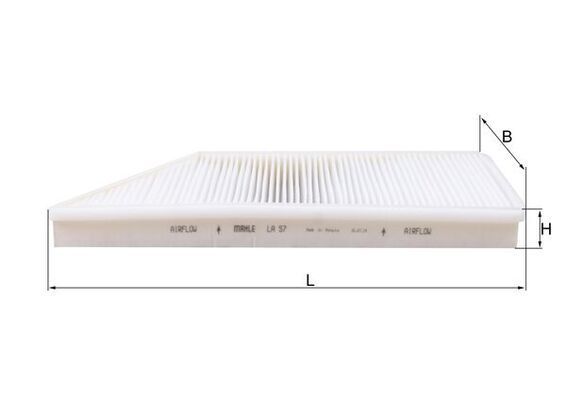 Filtras, salono oras KNECHT LA 57