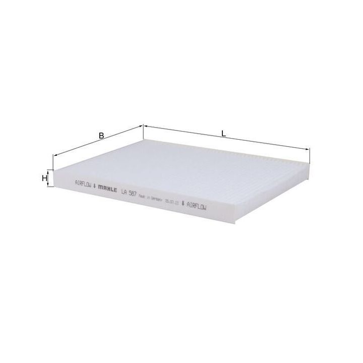 Filtras, salono oras KNECHT LA 587