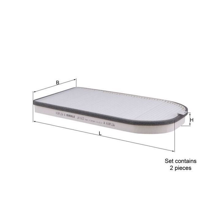 Filtras, salono oras KNECHT LA 613/S