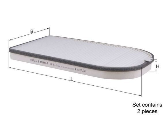 Filtras, salono oras KNECHT LA 613/S