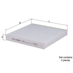 Filtras, salono oras KNECHT LA 630/S