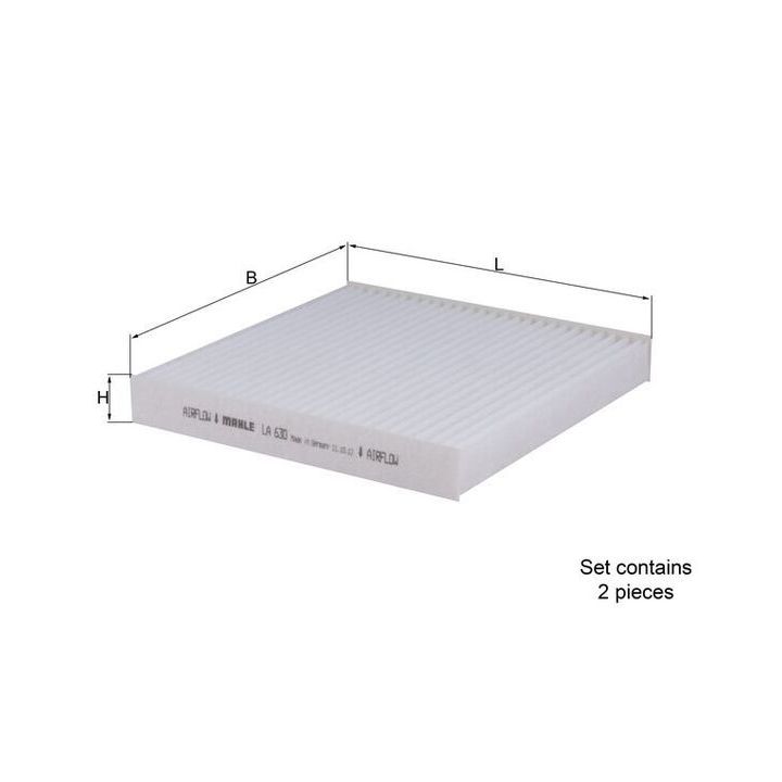 Filtras, salono oras KNECHT LA 630/S