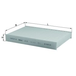 Filtras, salono oras KNECHT LA 87