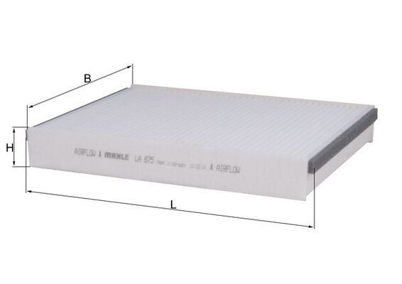 Filtras, salono oras KNECHT LA 875