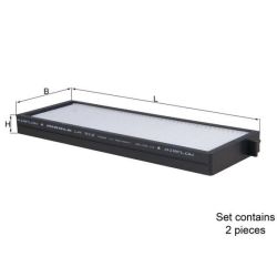 Filtras, salono oras KNECHT LA 912/S