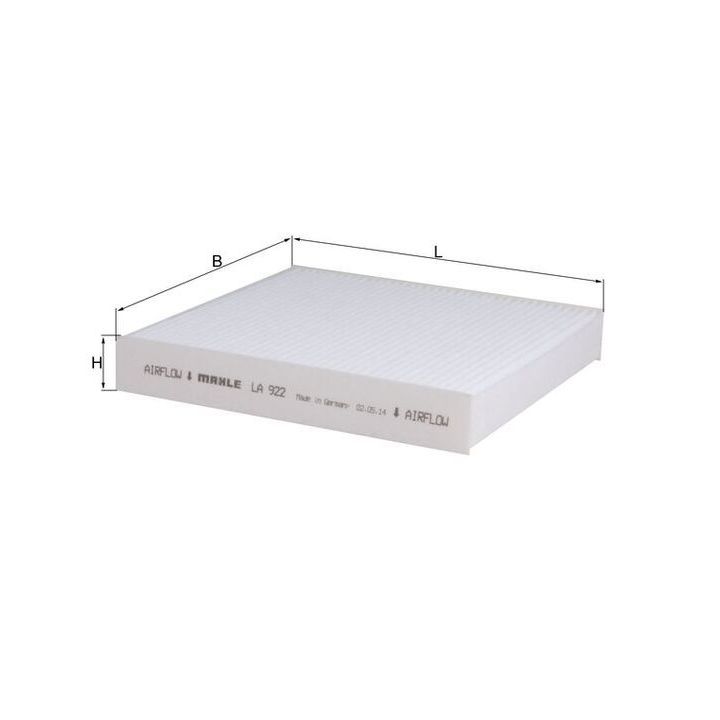 Filtras, salono oras KNECHT LA 922