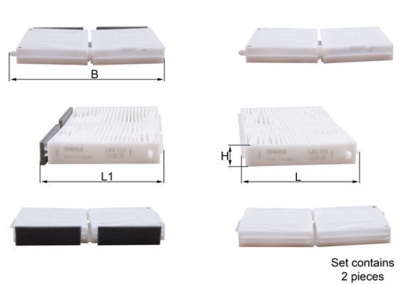 Filtras, salono oras KNECHT LAG 113/S