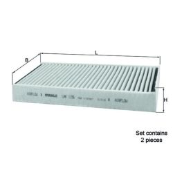 Filtras, salono oras KNECHT LAK 1156/S