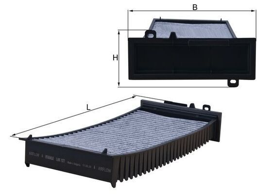 Filtras, salono oras KNECHT LAK 127