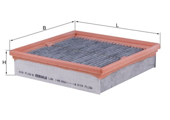 Filtras, salono oras KNECHT LAK 148