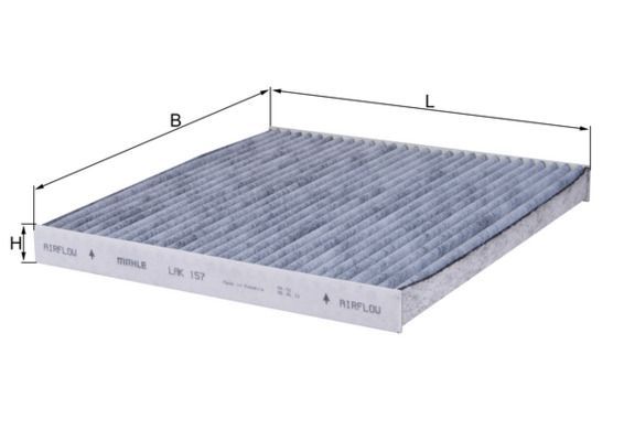 Filtras, salono oras KNECHT LAK 157