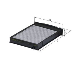 Filtras, salono oras KNECHT LAK 175