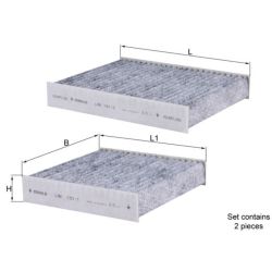 Filtras, salono oras KNECHT LAK 191/S