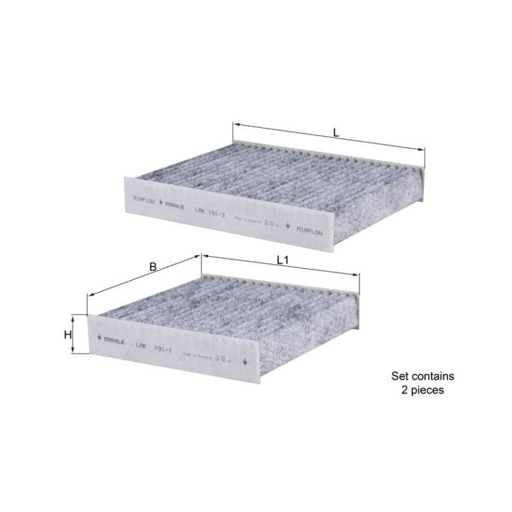Filtras, salono oras KNECHT LAK 191/S