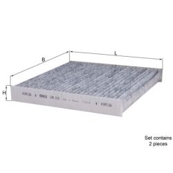 Filtras, salono oras KNECHT LAK 216