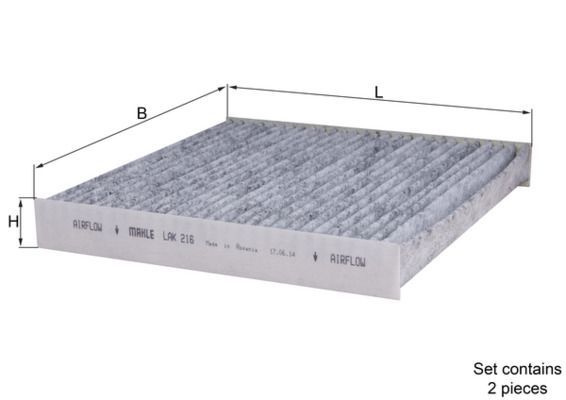 Filtras, salono oras KNECHT LAK 216