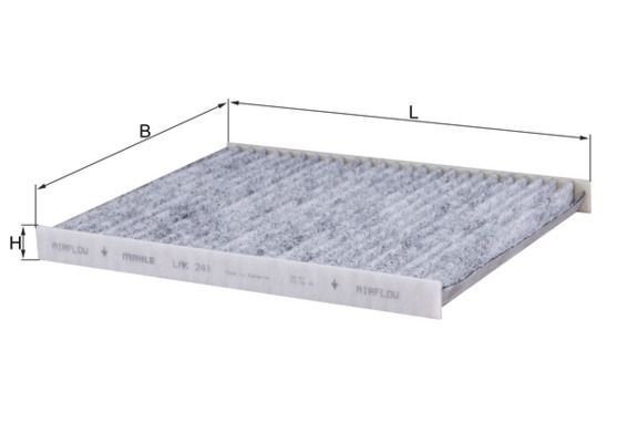 Filtras, salono oras KNECHT LAK 241