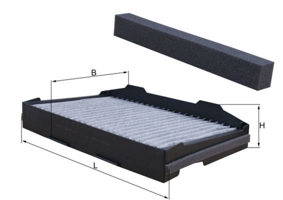 Filtras, salono oras KNECHT LAK 255